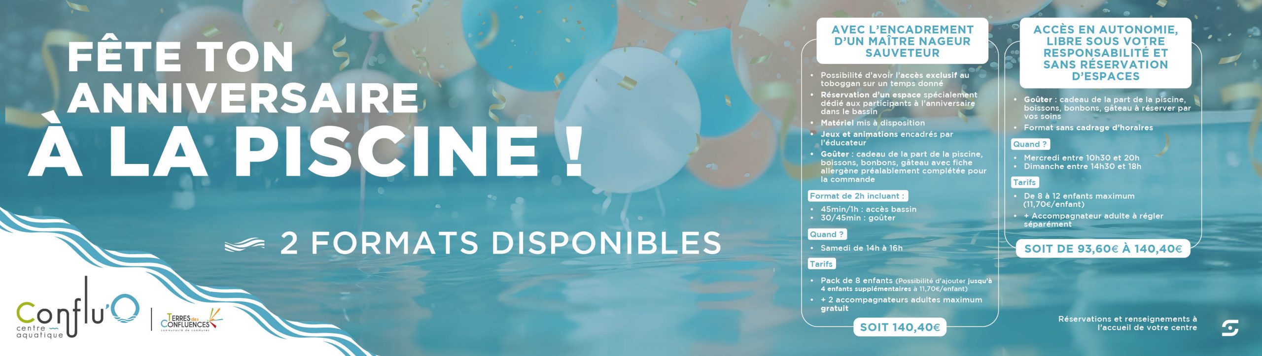 FÊTE TON ANNIVERSAIRE À LA PISCINE !